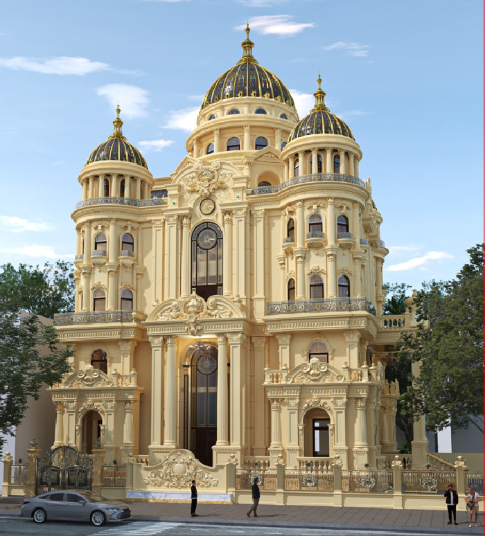 Phối cảnh của dự án toà lâu đài