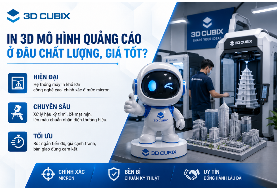 Nên in 3D mô hình quảng cáo ở đâu chất lượng, giá tốt?