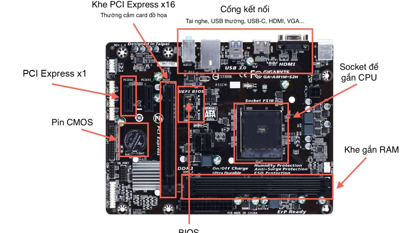 Mainboard và cảm biến