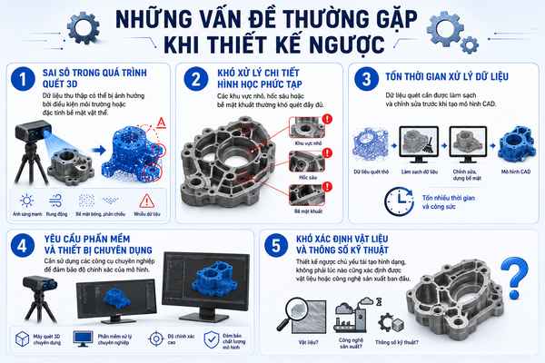 Những vấn đề thường gặp khi thiết kế ngược